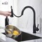 Kibi Napa Single Handle Pull Down Kitchen Sink Faucet with Soap Dispenser C-KKF2005MB-KSD100MB - alternate 4